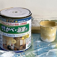 3000円　ニッペ水性塗料　3.2L缶　開封日8.28　 水性エコファミリー の画像