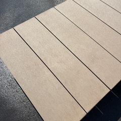 180×90×高さ40cm　アルミ 樹脂製 縁台 中古の画像