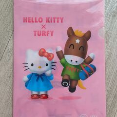 ハローキティ & ターフィー クリアファイルセット　JRAの画像