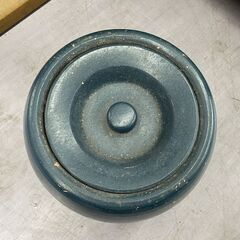 火消し壺 陶器製 直径22ｃｍ 消し炭入れ アウトドア バーベキュ 札幌市手稲区の画像