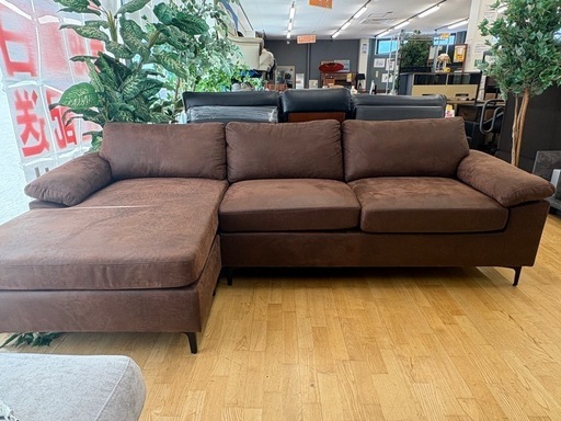 N1072★カウチソファ★ソファ★幅2540mm