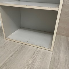 3段ボックス　　カラーボックス　白の画像