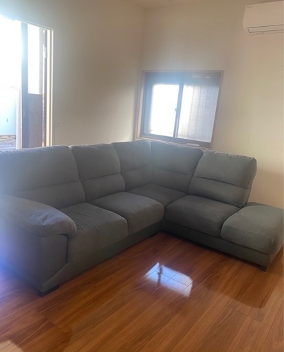 ニトリ　布張りカウチソファ