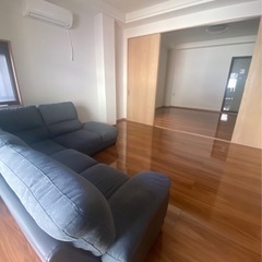 ニトリ　布張りカウチソファの画像