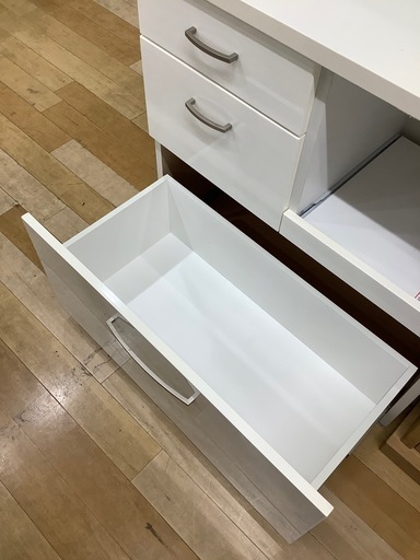 【トレファク　ラパーク岸和田店】レンジボード　ニトリ　2枚扉　 3段引き出し　ホワイト