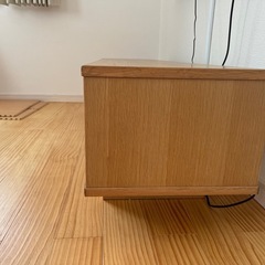 お値下げ可！【廃盤品】無印良品AVラック　オーク材　 の画像