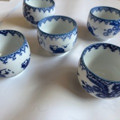 湯呑み5個セット中古の画像