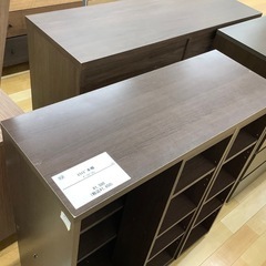 【トレファク　ラパーク岸和田店】スライド　本棚　ダークブラウン゛の画像