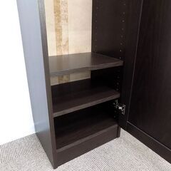 新札幌 キャビネット 収納 ブラウン系 シューズラック 玄関収納 幅400x奥行310x高さ1000mm No.3571の画像