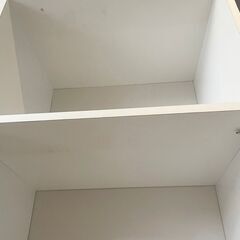 木製 ホワイト3段棚 ラック 難ありの画像