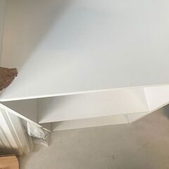 木製 ホワイト3段棚 ラック 難ありの画像