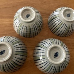 藍お茶碗2人分(大・小)セットの画像