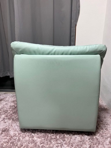 ミントグリーン 1人掛け回転ソファ