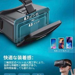 VRゴーグル スマホ用 3Dパノラマ体験 メガネ対応 点距離&瞳孔間距離調整可の画像