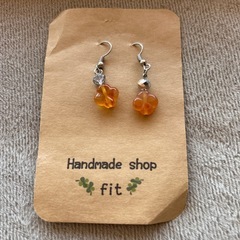 カーネリアンブレスレット&ピアスの画像