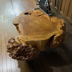 切り株テーブルの画像