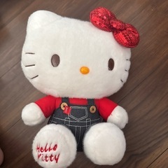 Hello Kitty ぬいぐるみ 赤いリボンの画像