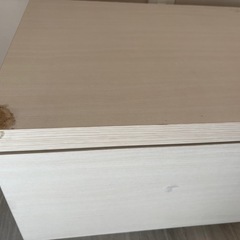 モダンデザイン★ホワイト木製ローボード（収納付き）テレビ台の画像
