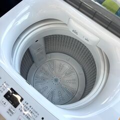 店頭引き渡し 中古 Haier ハイアール 全自動電気洗濯機 JW-U55B 2025年製 5.5kg 動作確認済みの画像