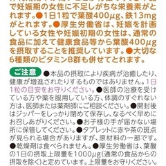 【特売】ビーンスタークマム/毎日葉酸＋鉄これ一粒/1袋の画像