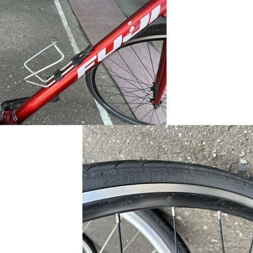 FUJI クロスバイク RAIZ レッド Sサイズ(17インチ) 適応身長162～172cm