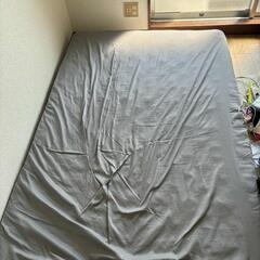 洗濯機、冷蔵庫、全身鏡、マットレス(シングル)の画像
