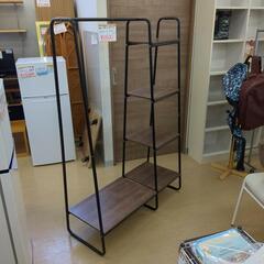 スタイルハンガー2wayラック​ おしゃれなハンガーラック 棚あり 状態良 【こちらは店舗です。浜村鹿野温泉ICから3分 買取本舗 宮本リサイクル 営業時間9～19時 定休日水曜のみ←連絡できませんm(_ _)m】の画像