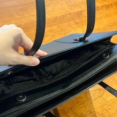 【無料】就活バッグ　リクルートバッグ　黒　洋服の青山　MISURINAの画像