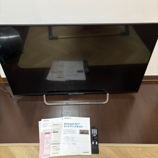 SONY BRAVIA TV 49インチ　リモコン、説明書付き