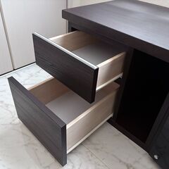 【ニトリ】コーナー対応テレビボード セラ 150DBR ダークブラウンの画像