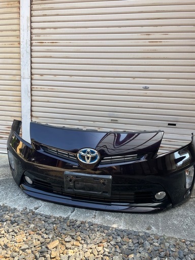 プリウス30 後期純正バンパー　フルセット　3R9紫