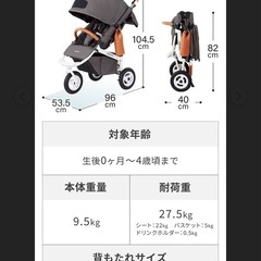 【美品】エアバギーAIRBUGGY COCO BRAKE EXの画像