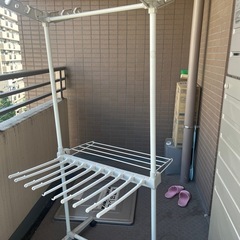 洗濯物干し　キャスター付　の画像