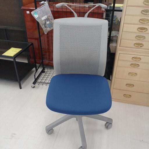 ドリーム尾浜店】OAチェア OKAMURA GY/BL ※使用感あり 高さ(H)94~103