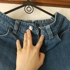 レディース ジーンズ ワイドパンツの画像