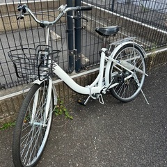 成約済み【パンク中】折りたたみシティサイクル自転車　26インチ　ギア付きの画像