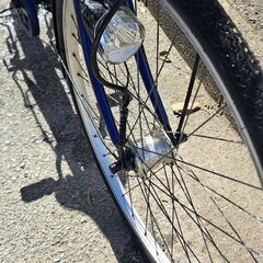 【リサイクルショップどりーむ鹿大前店】No.380　自転車　27インチ　6段切替・ＬＥＤオ－トライト・カゴ付き🎵　おすすめ品の画像
