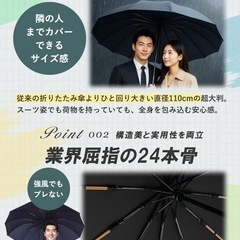 新品　俺の折りたたみ傘 超大サイズ 12本骨 ワンタッチ自動開閉の画像