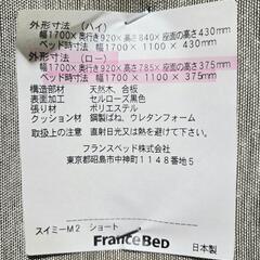 【値下げ】フランスベッド　ソファーベッドの画像