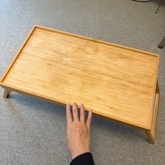 IKEA ミニテーブル テーブル 折りたたみ 折り畳み 折りたたみテーブル 木 キャンプ コンパクト の画像