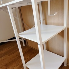 ✨美品✨3点セット　ベッド　机　棚の画像