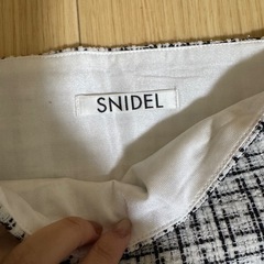 【SNIDEL】 キュレット　スカート　ツイードの画像