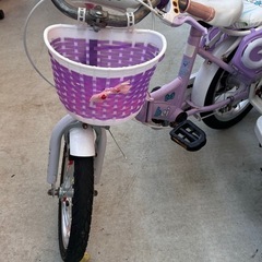 キッズ三輪車　自転車　プリンセス　女の子　補助輪付きの画像