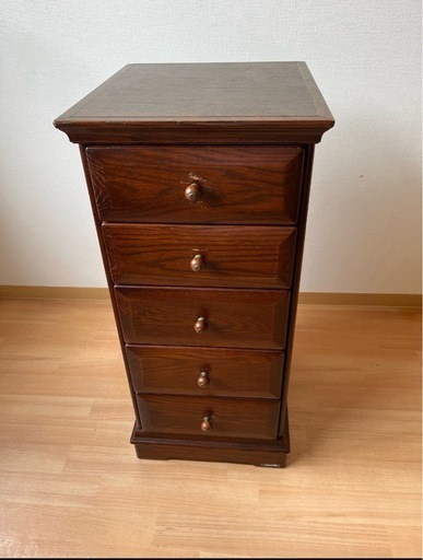 MaRuYoShiマルヨシ民芸家具 5段チェスト　引出し　収納和タンス 天然木製 レトロ