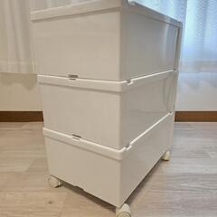 3個セット フィッツユニット 3520 ホワイト 専用キャスター付の画像