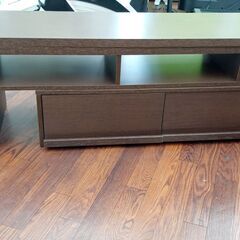★リユースのサカイ高崎店★TJ12665 (株)ホームテイスト テレビ台 ブラウン H45.5×D39×W135 クリーニング済みの画像