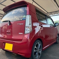 快適なターボ☆Bluetooth対応ナビ付き☆月々9千円〜分割払い可‼️ 車検2年付き！【名義変更代込み】☆スズキ ワゴンRスティングレー☆Bluetooth対応ナビ付き☆走行中DVD見れます☆プッシュスタート☆ドライブレコーダー付きのフル装備☆純正アルミ☆事故修復歴無し☆そのまま乗って帰れます！の画像