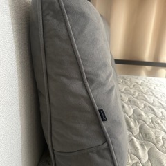 背もたれクッション　120センチ　ベッドボード　収納付き
の画像