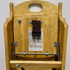 カトージ LARUTAN 折りたたみ式木製ハイチェア 22670 (りっきー