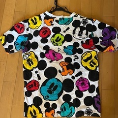 ミッキーマウス カラフルTシャツ　Lサイズの画像